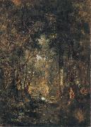 Theodore Rousseau, In the Wood at Fontainebleau